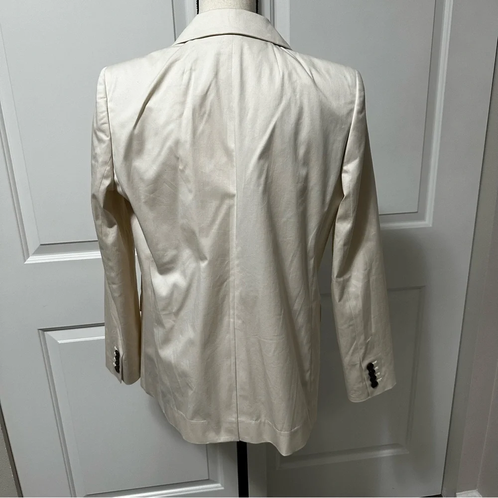 J.Crew Double Breasted Alfie Blazer lightweight chino cream size 8 new no tag